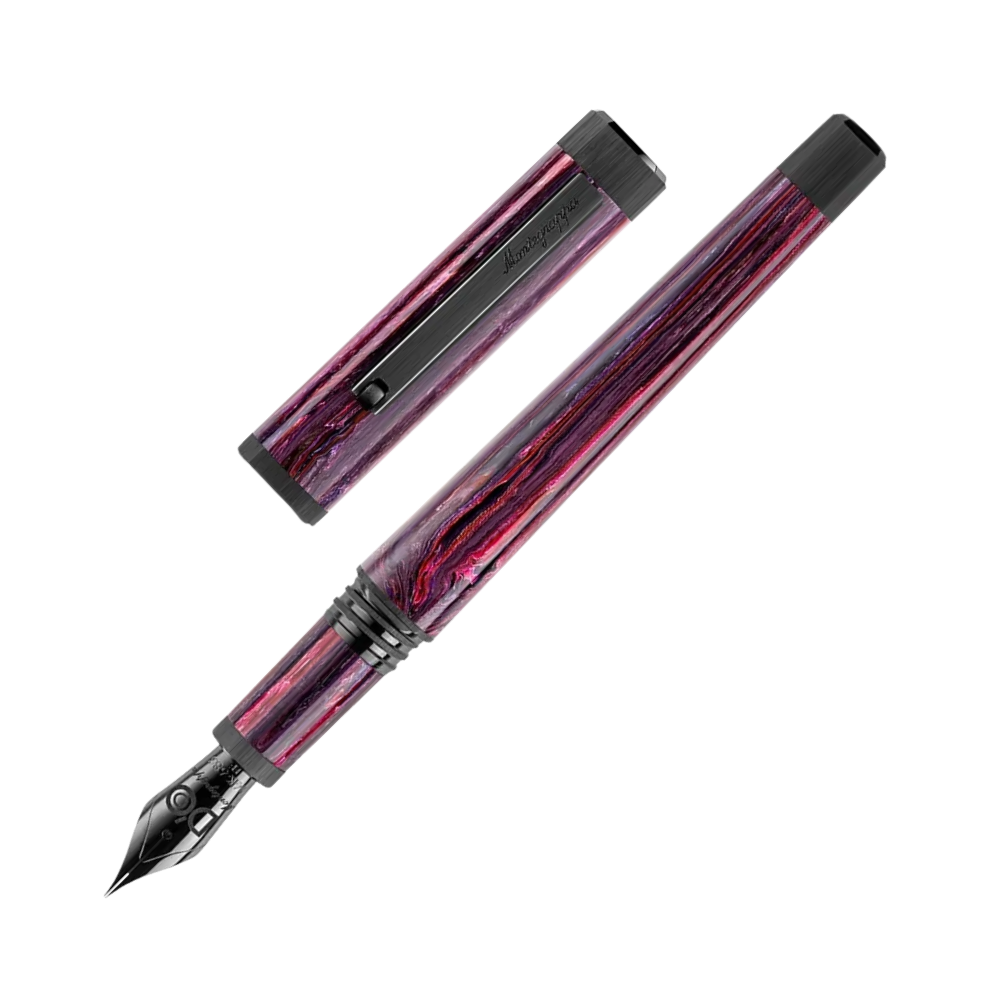 Montegrappa Quattro Stagioni by D’O Füllfederhalter aus Edelstahl, Montegrappite Resin und Saphir