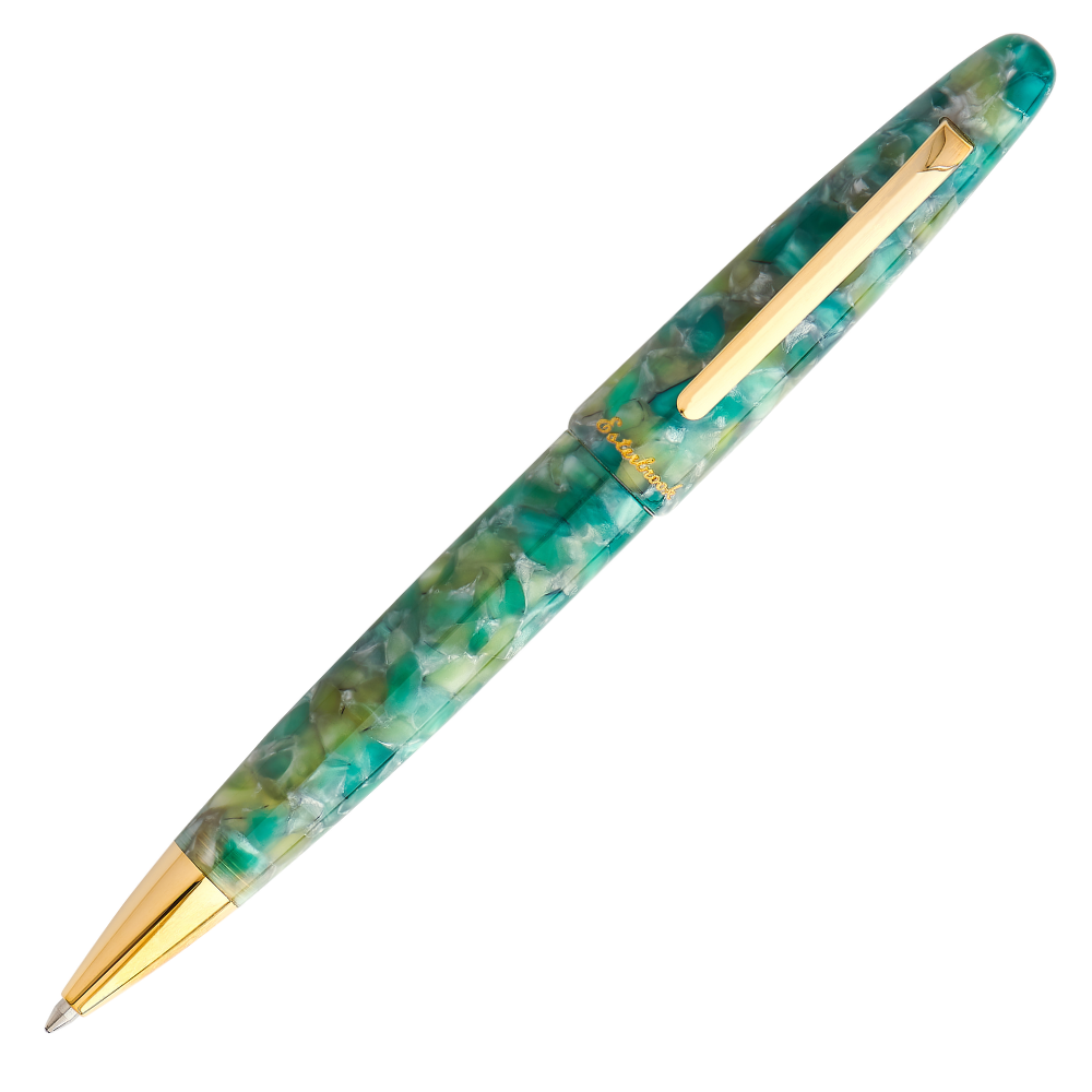 Esterbrook Estie Sea Glass Gold Trim Kugelschreiber