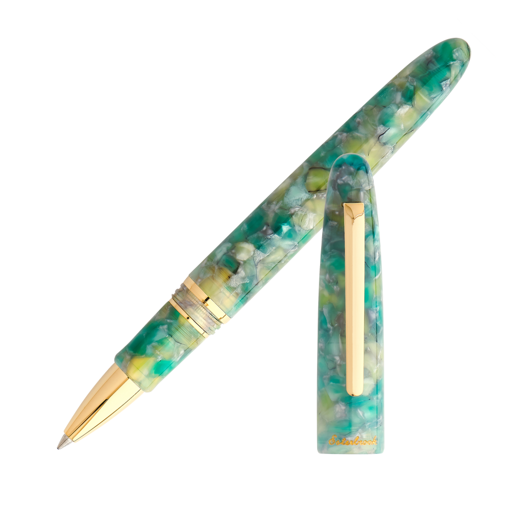 Esterbrook Estie Sea Glass Gold Trim Rollerball