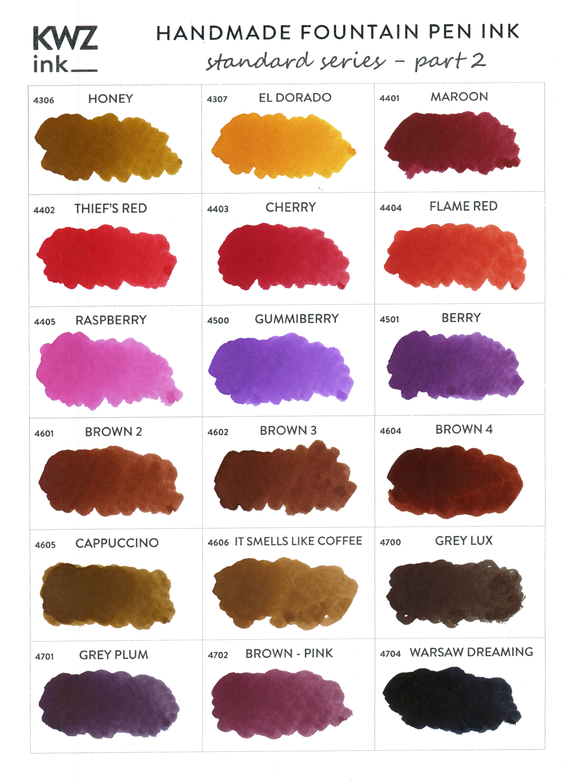 KWZ inks