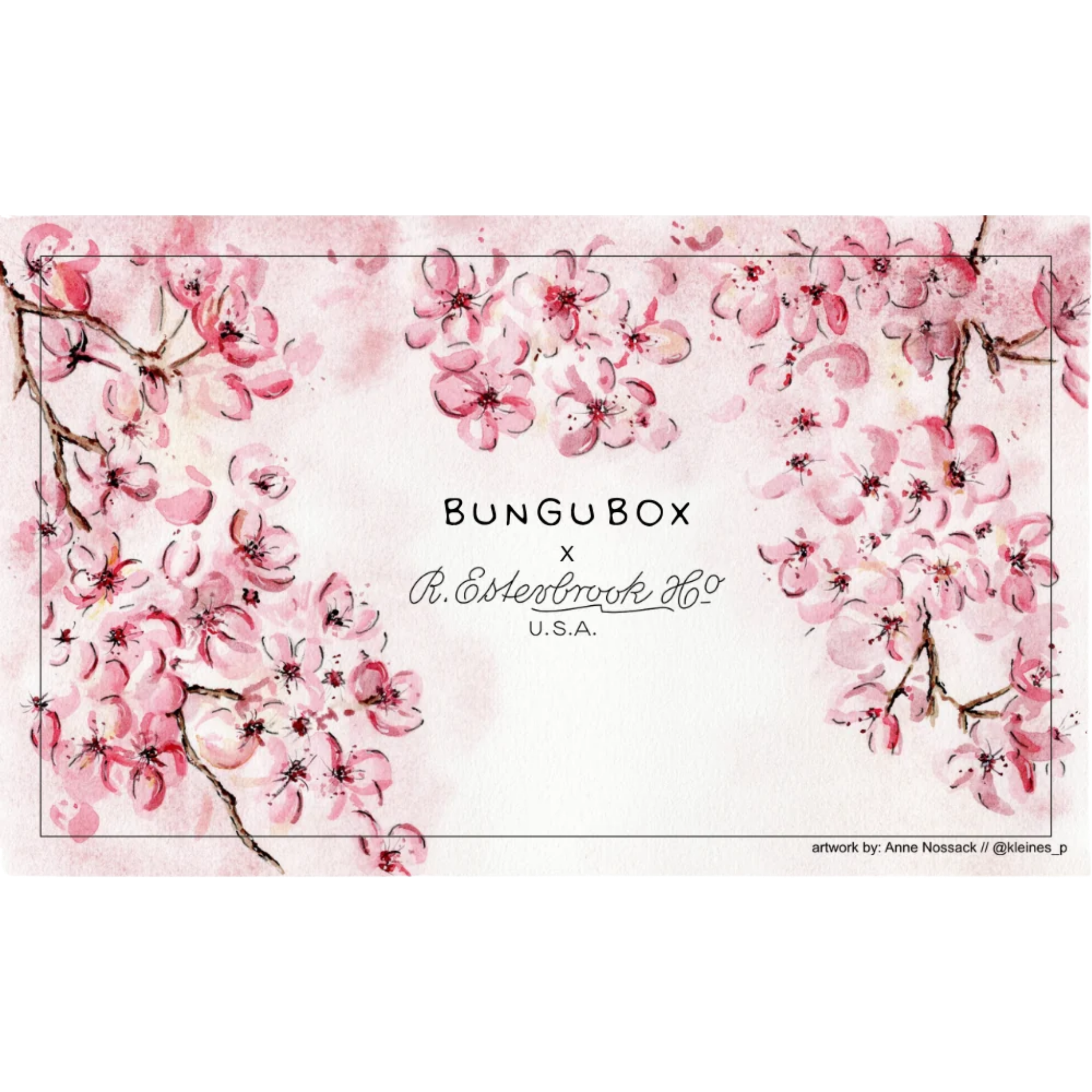 Esterbrook X BUNGUBOX Cherry Blossom Blotter Paper
