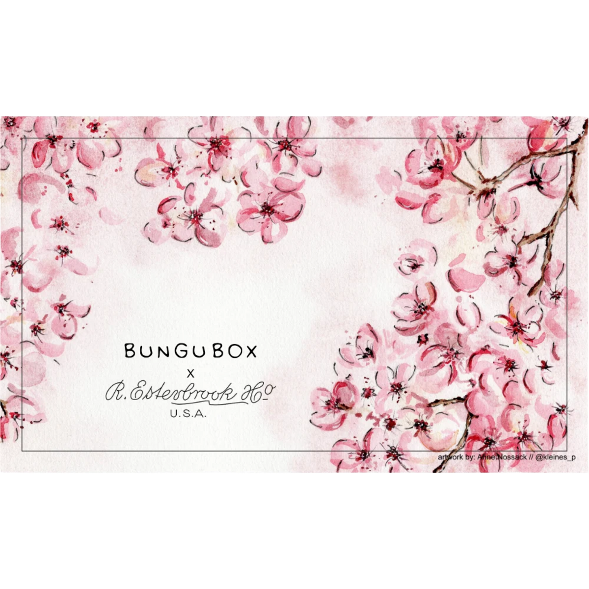 Esterbrook X BUNGUBOX Cherry Blossom Blotter Paper