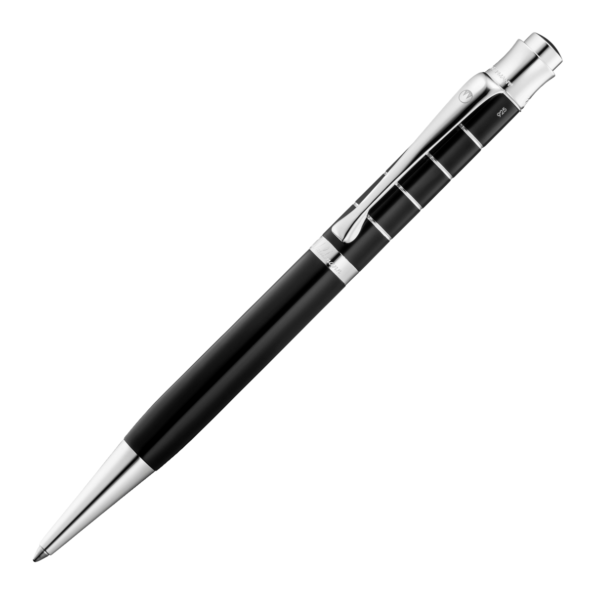 Waldmann Tango Black Ring Ballpoint Pen
