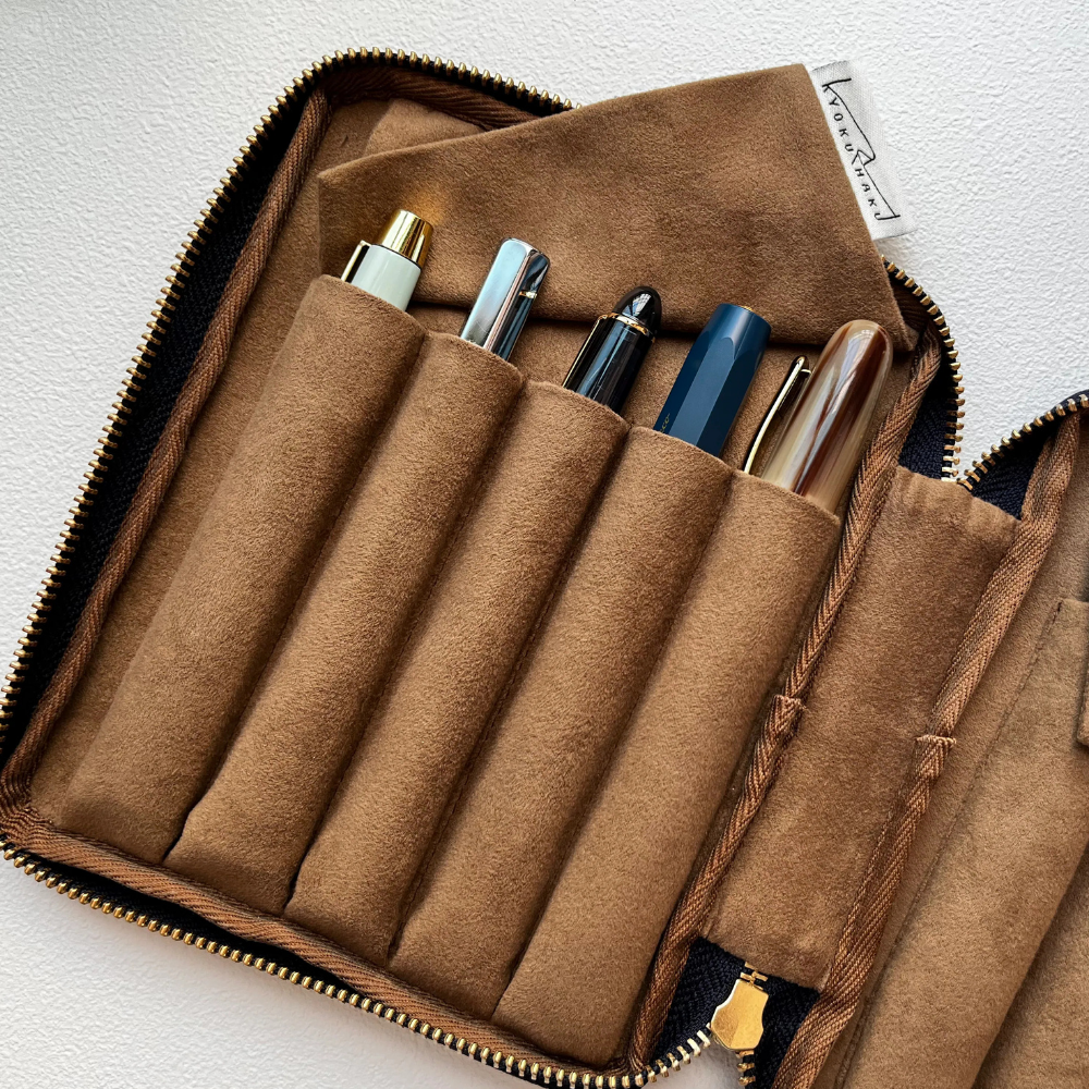 Kyoku haku Cabinet of Curiosities Zippered Pen Case for 10 Writing Instruments