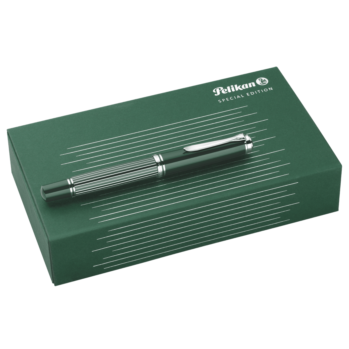 Pelikan Souverän M815 Metal Striped Green Special Edition Füllfederhalter