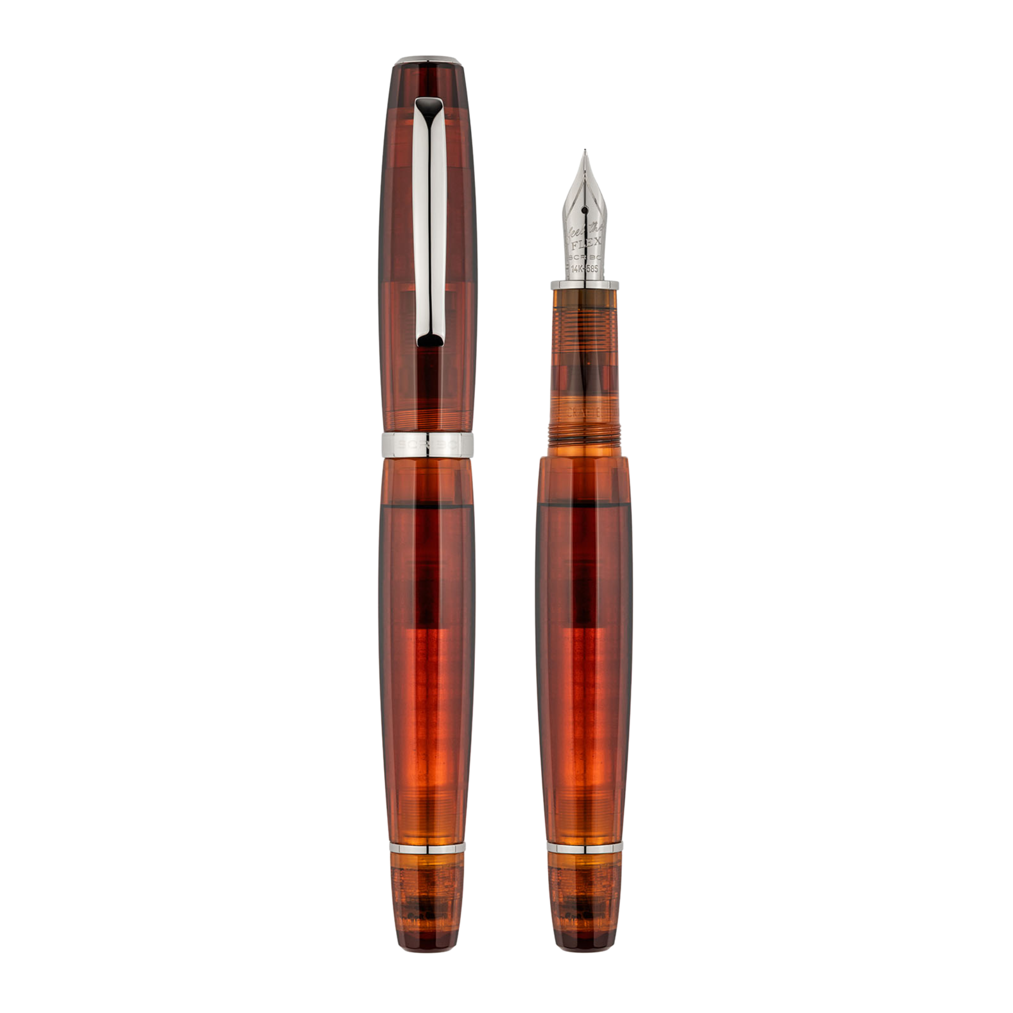 Scribo FEEL Resina Ruthenium Trim Fountain Pen