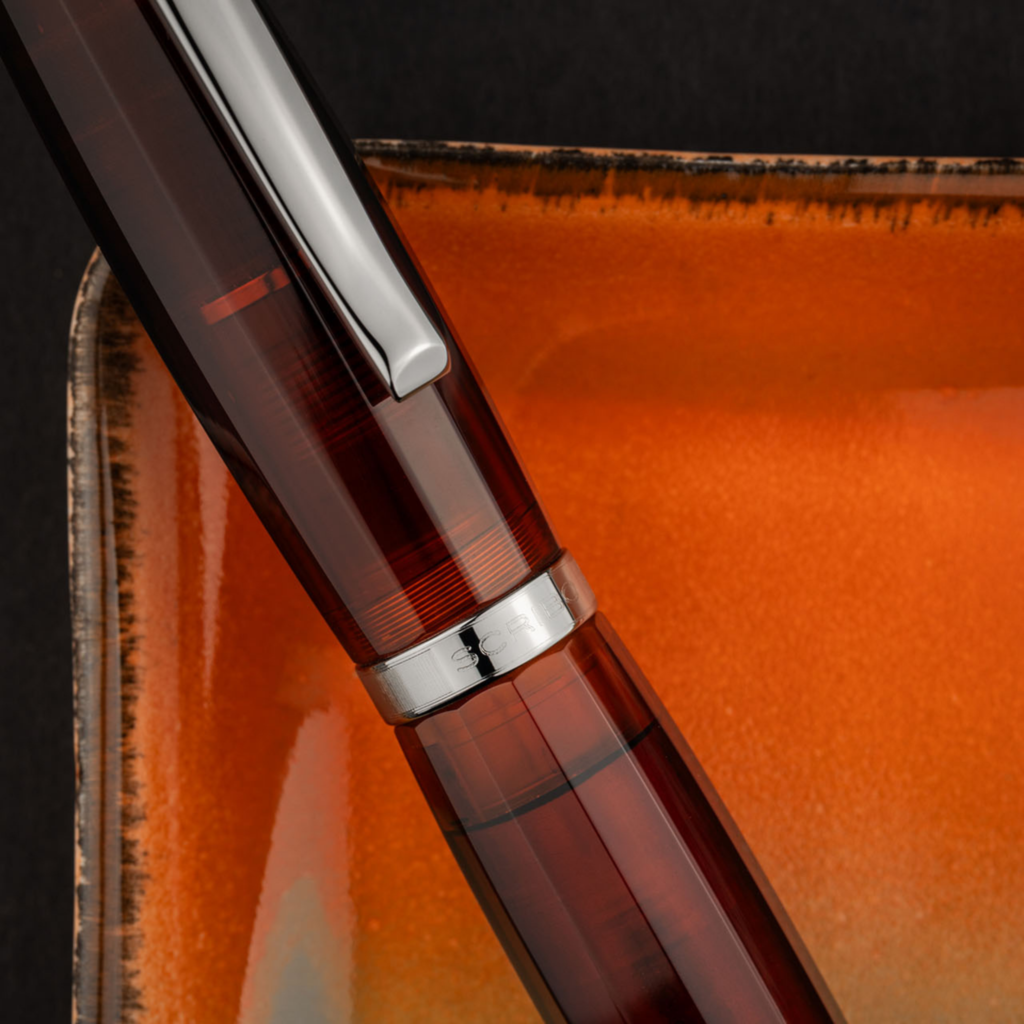 Scribo FEEL Resina Ruthenium Trim Fountain Pen