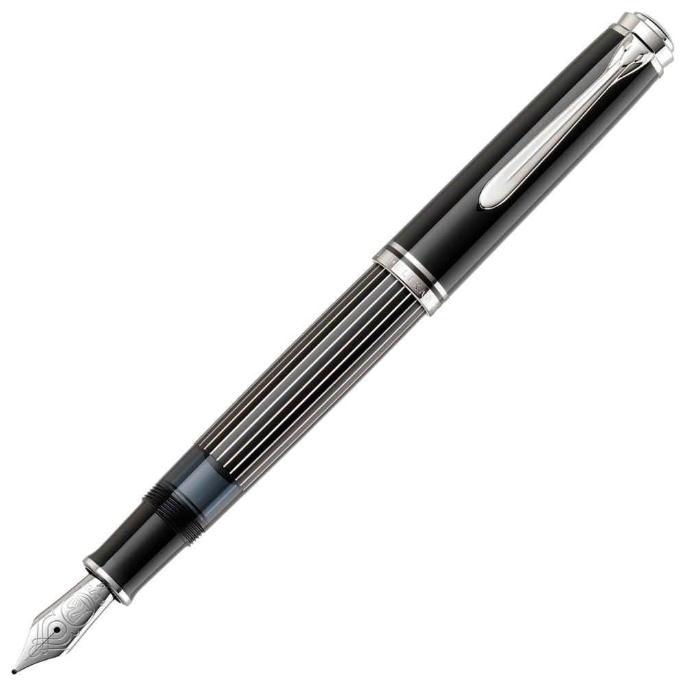 Pelikan M815 Metal Striped Schwarz Füllfederhalter