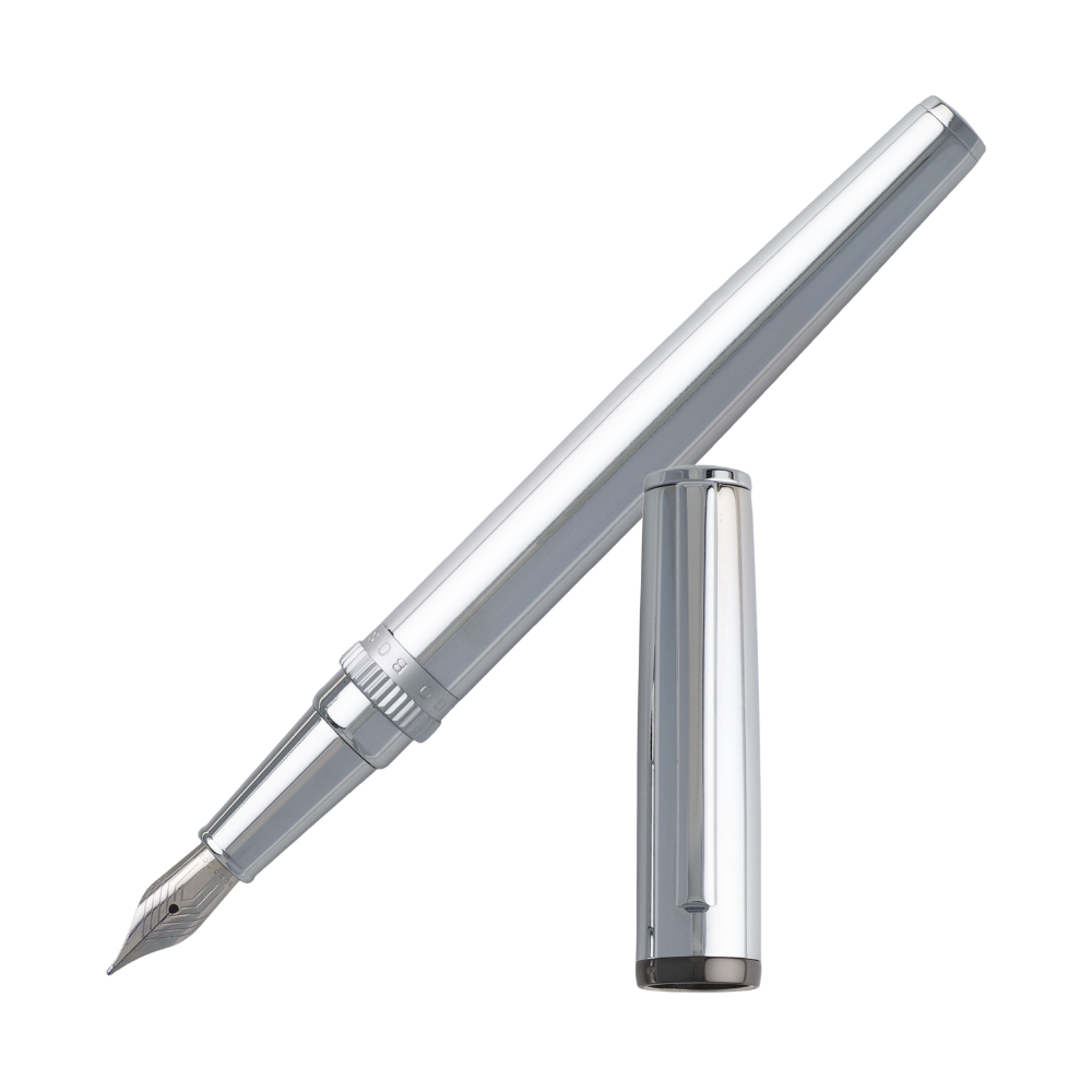 Hugo Boss Gear Metal Chrome Füllfederhalter