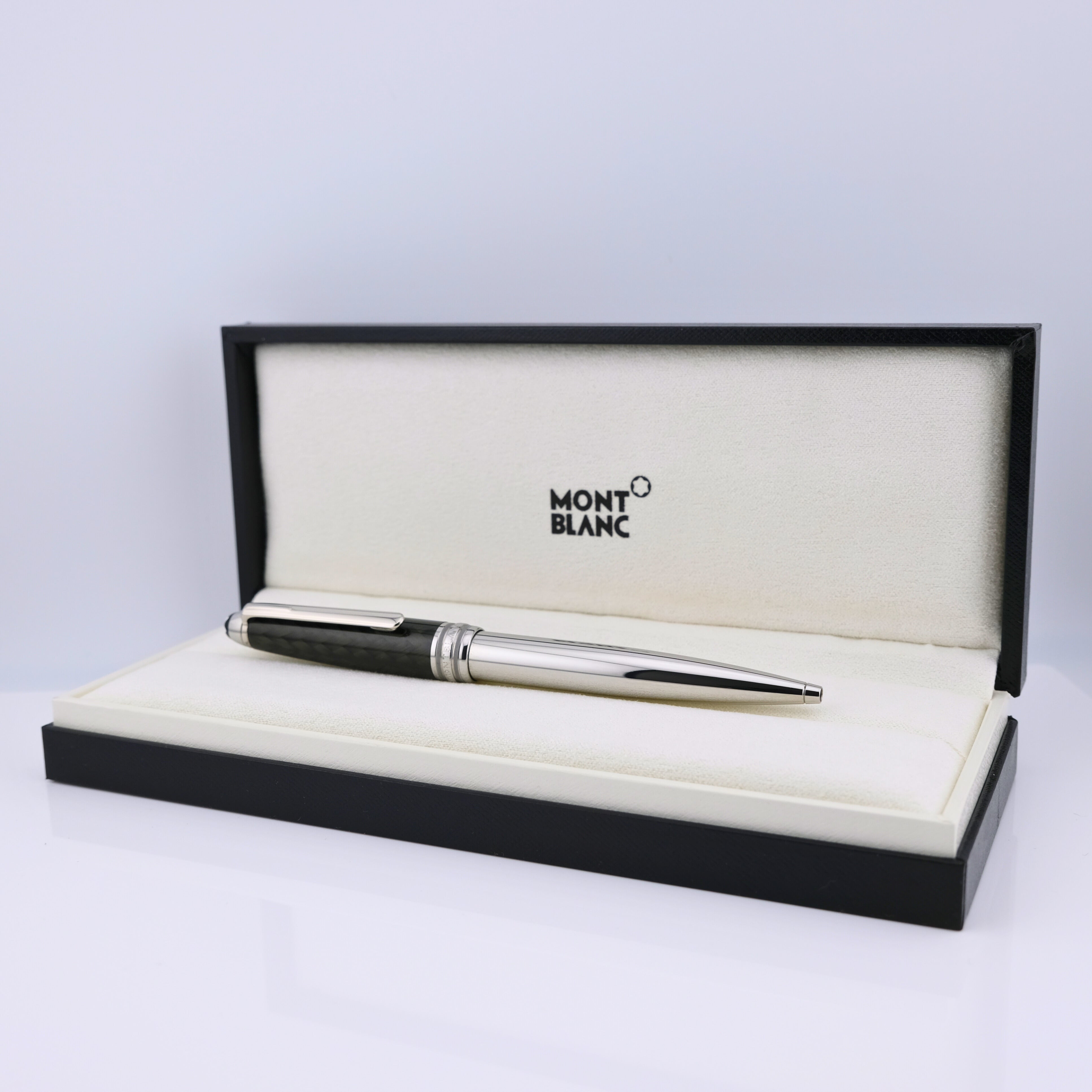 Montblanc Meisterstück Solitaire Carbon Stainless Steel Kugelschreiber