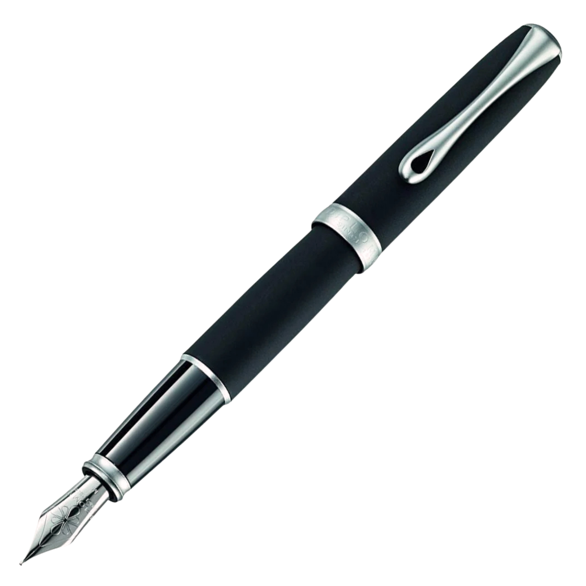 Diplomat Excellence A2 Lapis Schwarz matt Chrom Füllfederhalter