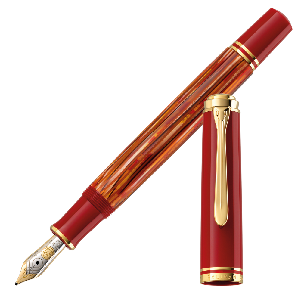 Pelikan M600 Schildpatt-Rot Füllfederhalter