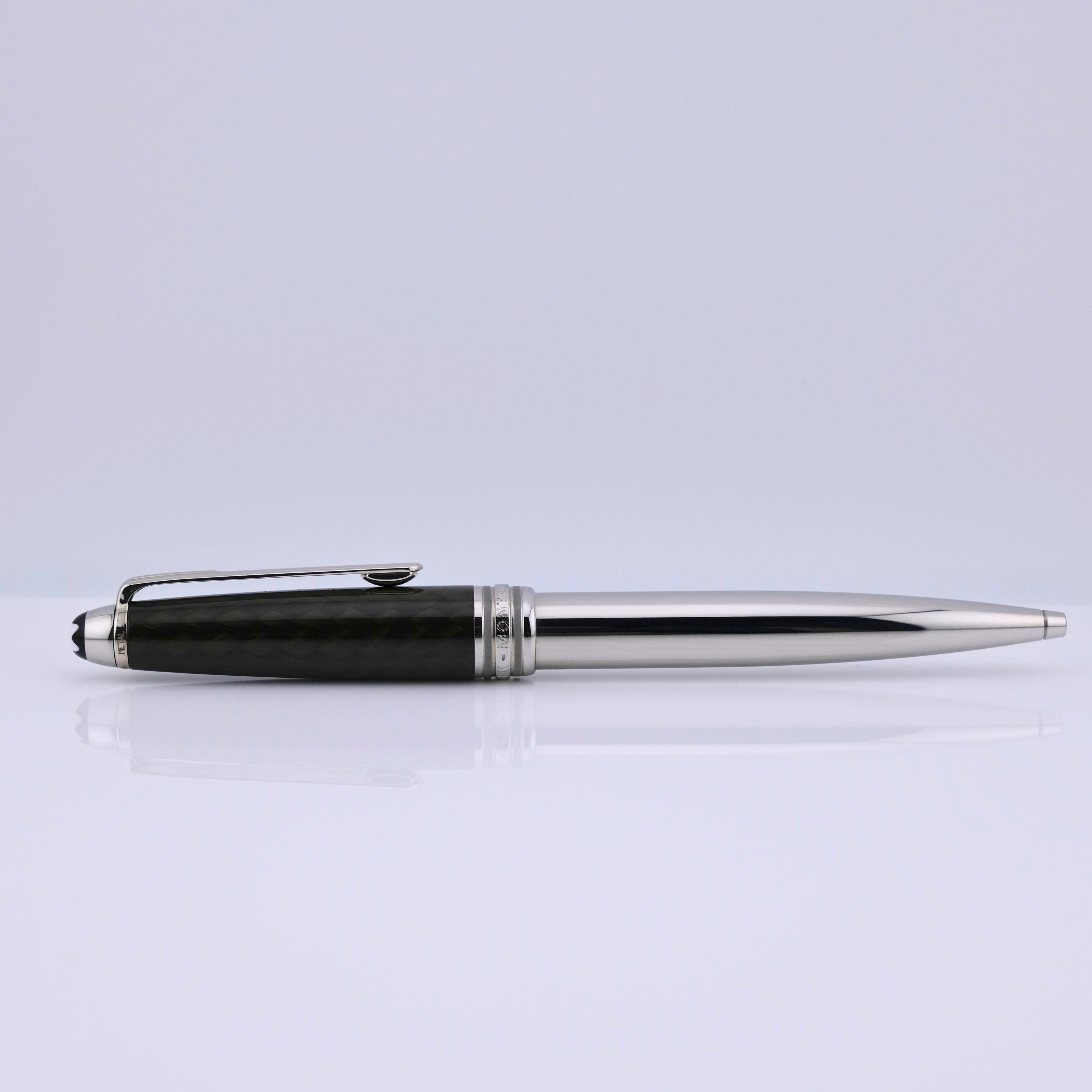 Montblanc Meisterstück Solitaire Carbon Stainless Steel Kugelschreiber