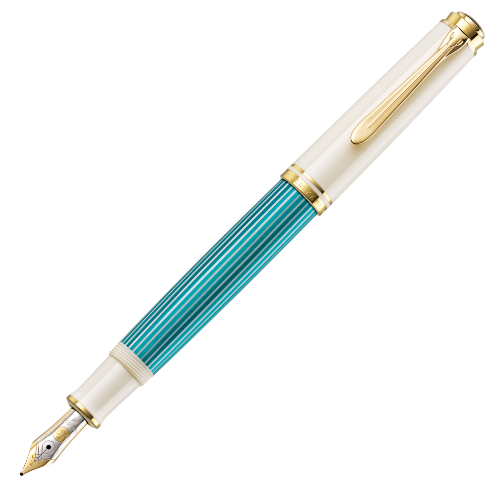 Pelikan M600 Türkis-Weiß Füllfederhalter