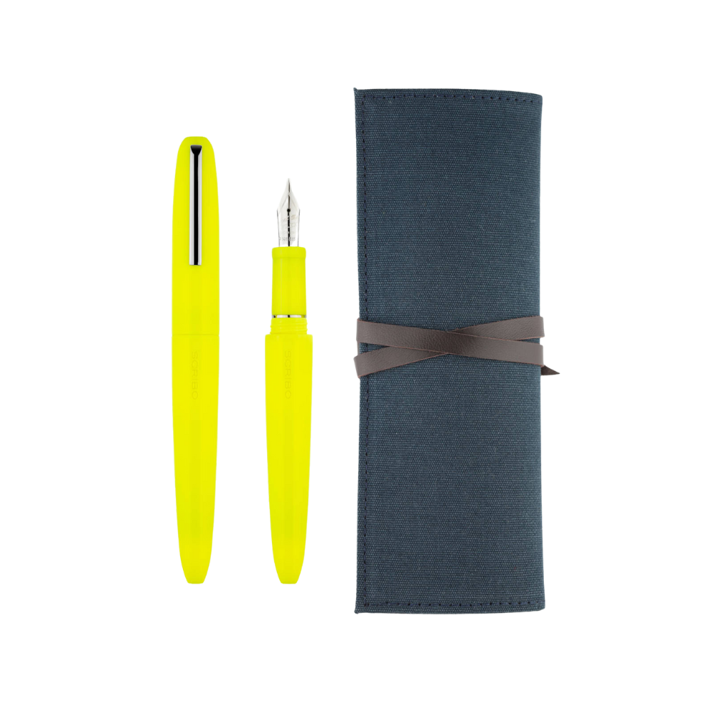 Scribo PIUMA Art Platin Trim Füllfederhalter
