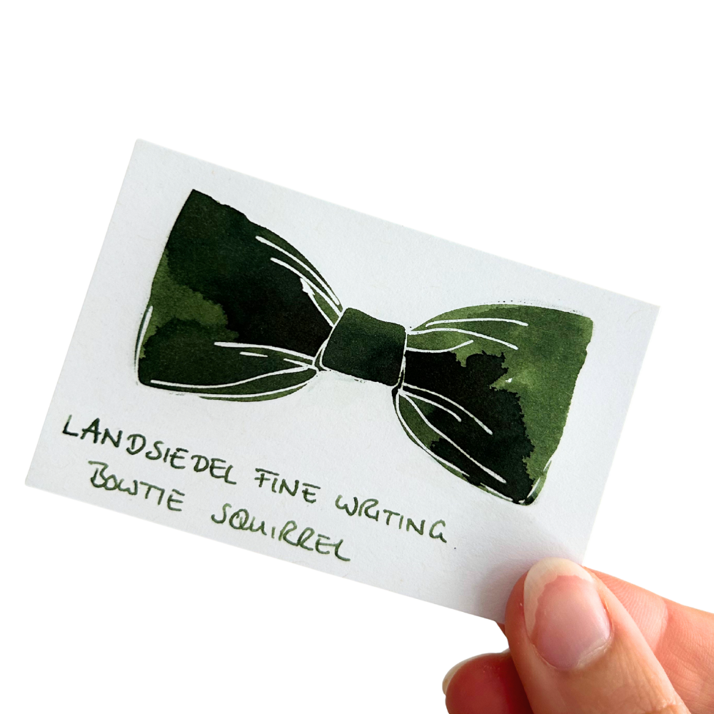 The BOWTIE Collection - No.3 Bowtie Squirrel - Tintenprobe