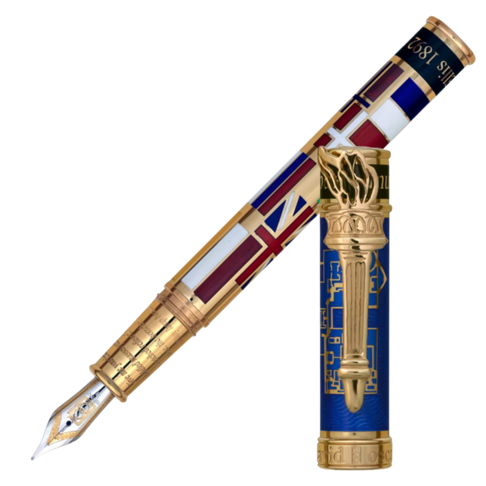 David Oscarson – Ellis Island Collection - Sapphire Blue Gold