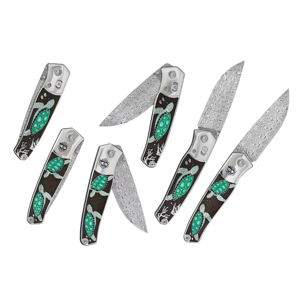 David Oscarson – Sea Turtle Collection - Mossy Black - Messer