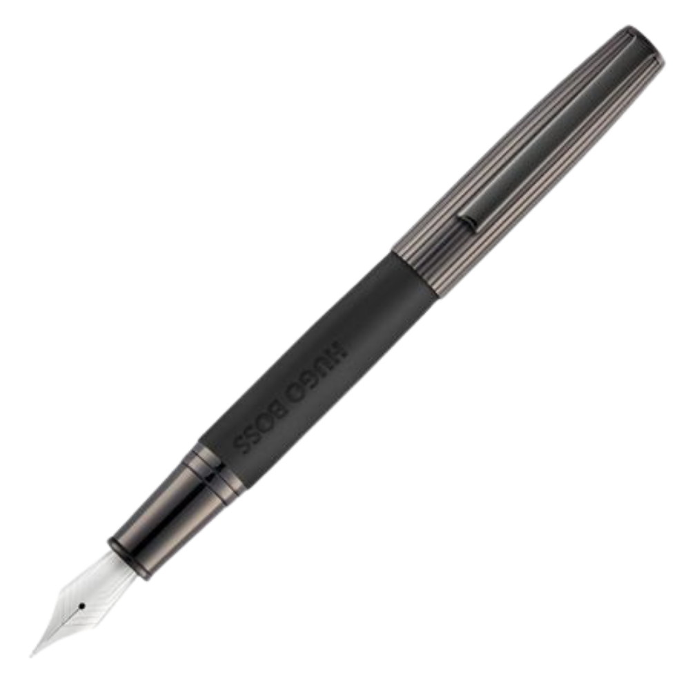 Hugo Boss Illusion Arcade Black &amp; Gun fountain pen