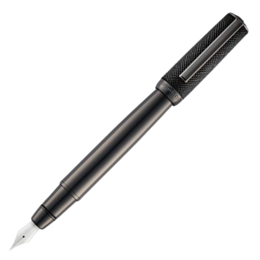 Hugo Boss Double B Saffiano Black Füllfederhalter