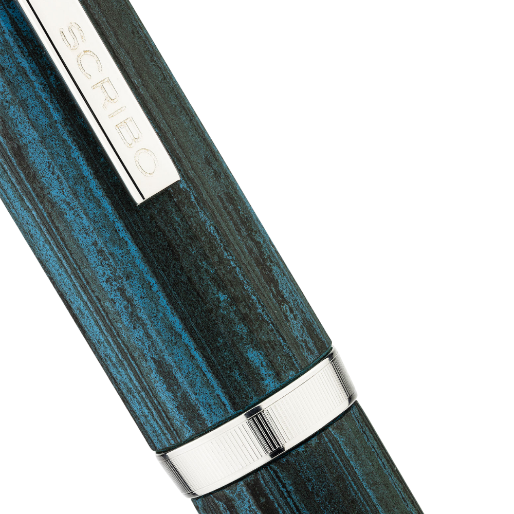 Scribo FLOW Tempo Platin Trim Füllfederhalter