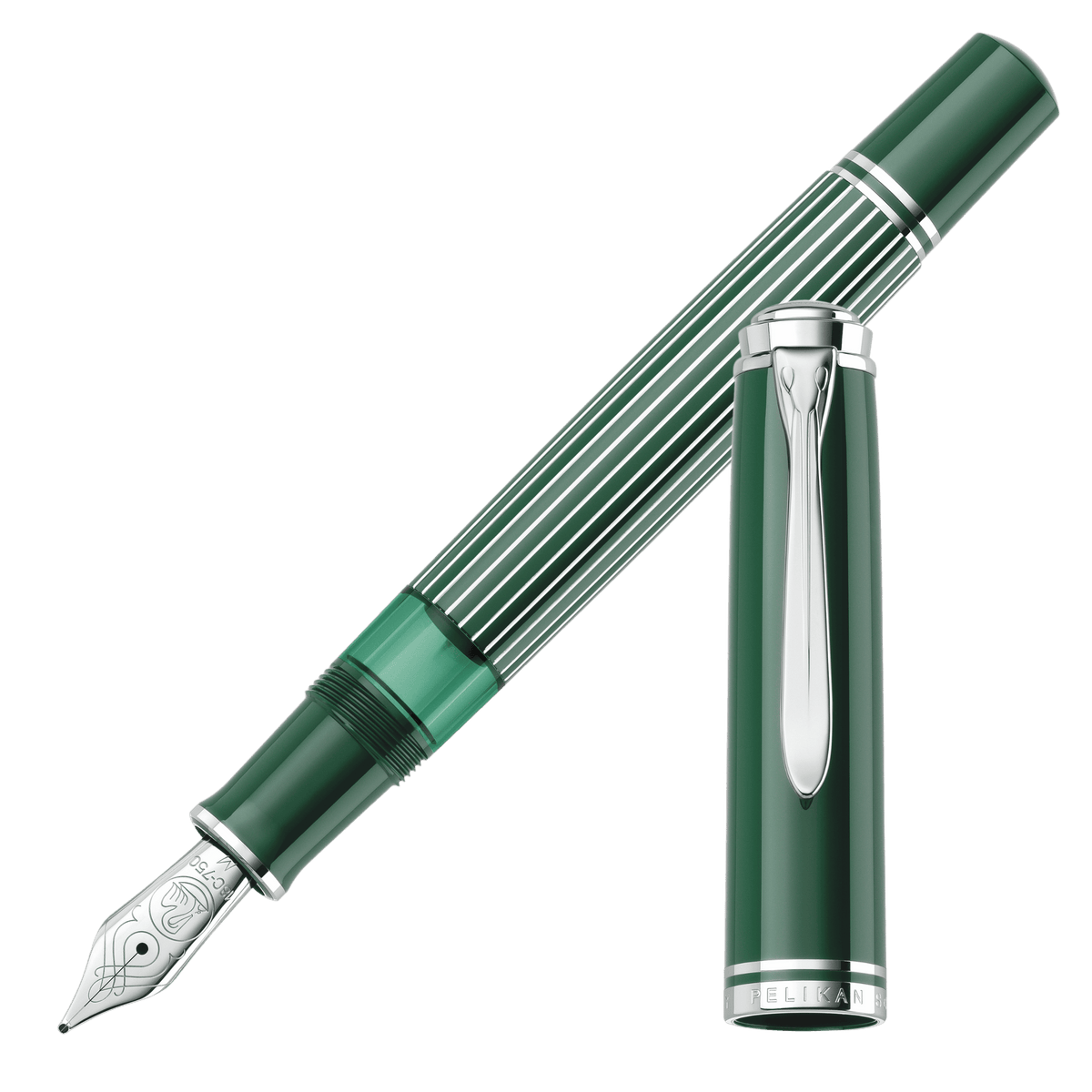 Pelikan Souverän M815 Metal Striped Green Special Edition Füllfederhalter