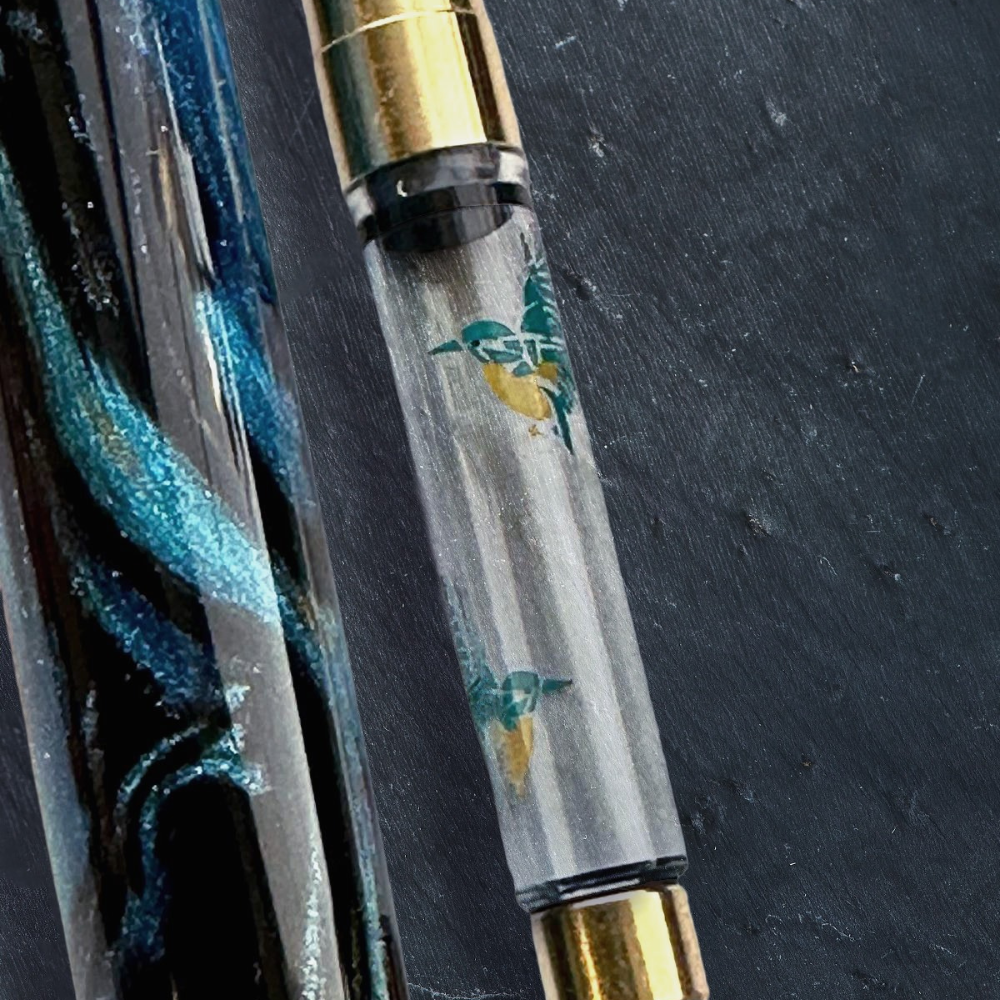 Esterbrook Estie BUNGUBOX The Kingfisher Gold Trim Füllhalter