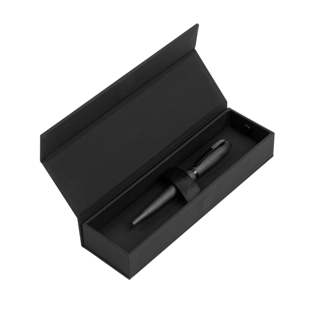 Hugo Boss Contour Brushed Black Kugelschreiber