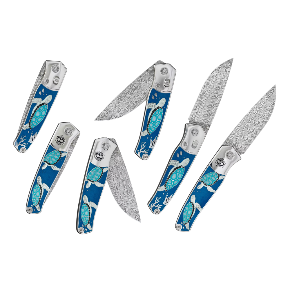 David Oscarson – Sea Turtle Collection - Blue - Messer