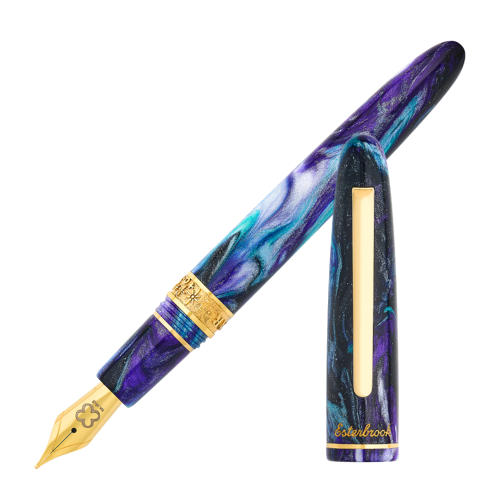 Esterbrook X Ferris Wheel Press Estie Rockstar Gold Trim Fountain Pen