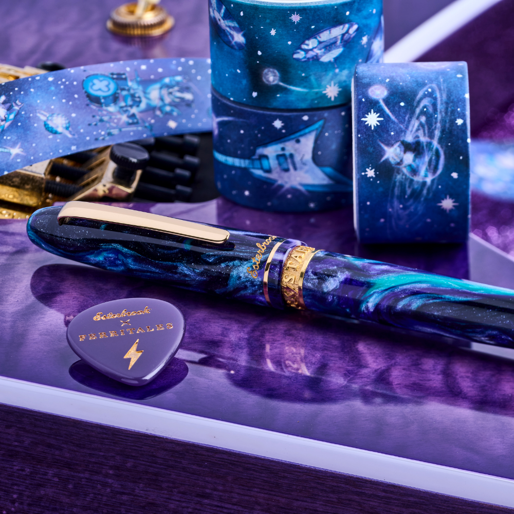 Esterbrook X Ferris Wheel Press Estie Rockstar Gold Trim Füllhalter