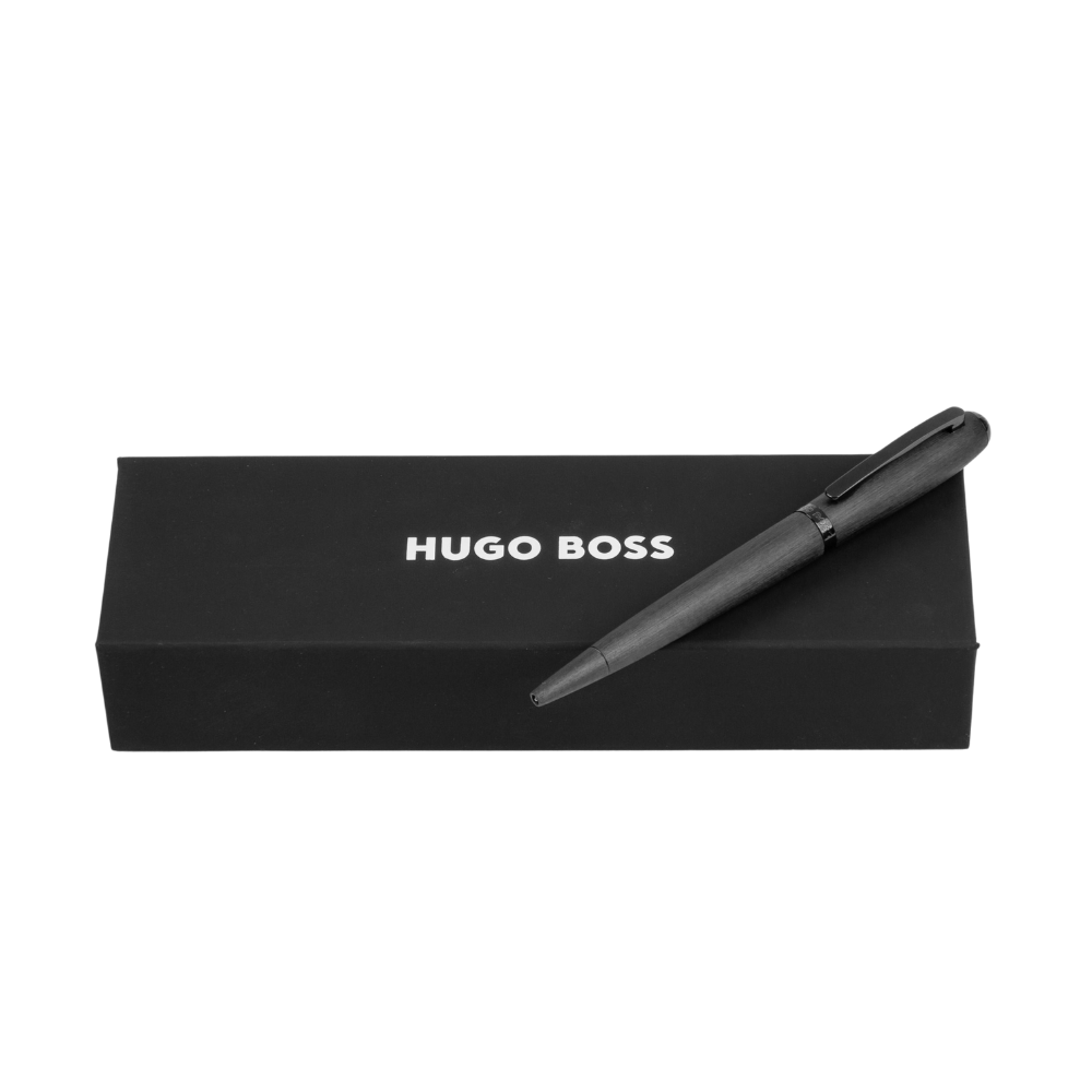 Hugo Boss Contour Brushed Black Kugelschreiber