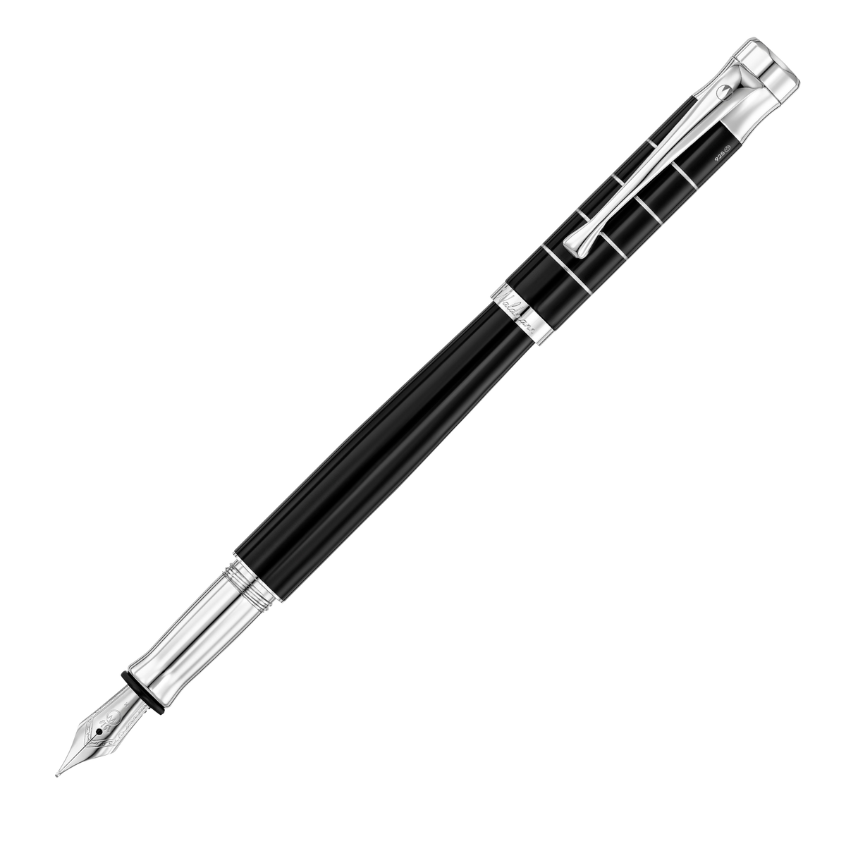 Waldmann Tango Schwarz Ring Füllfederhalter