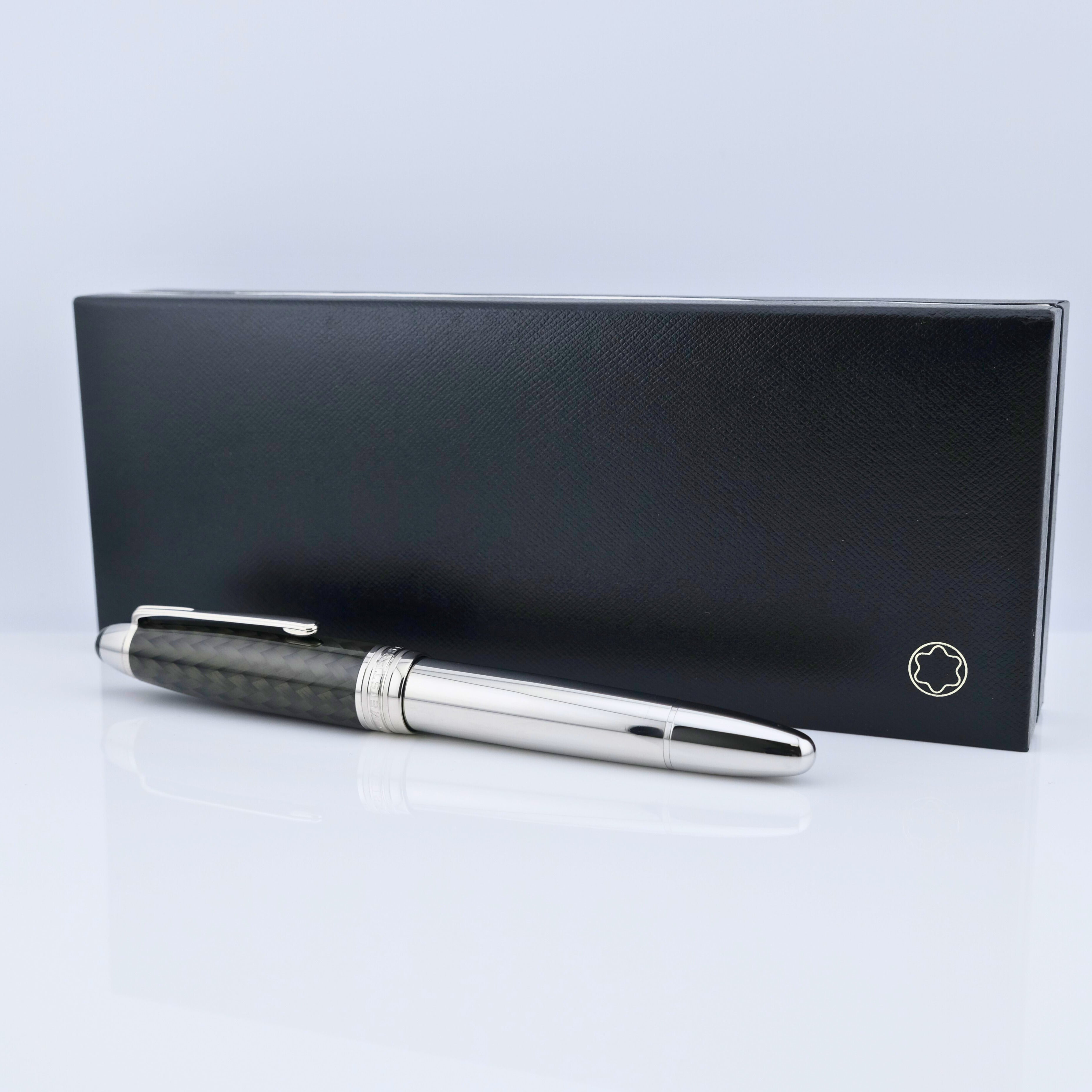 Montblanc Meisterstück LeGrand Solitaire Carbon Stainless Steel Füllhalter