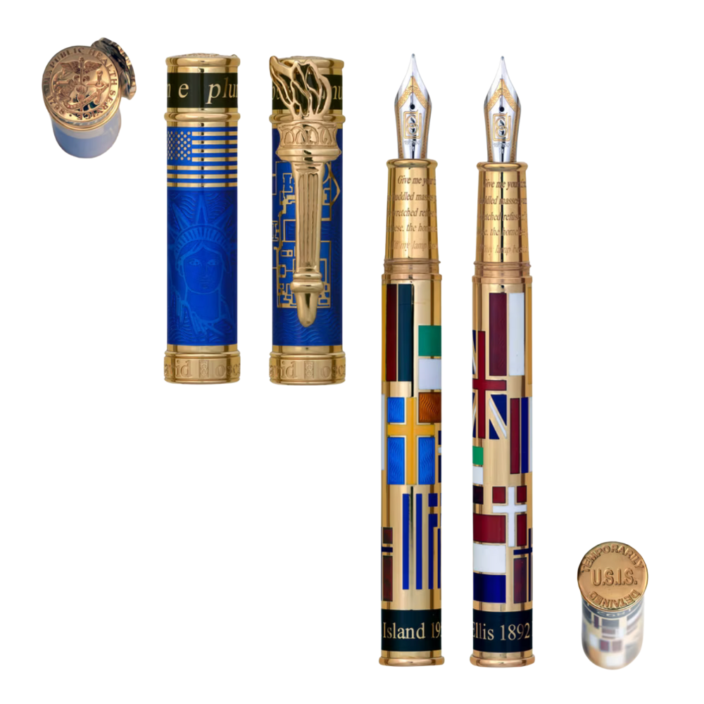 David Oscarson – Ellis Island Collection - Sapphire Blue Gold