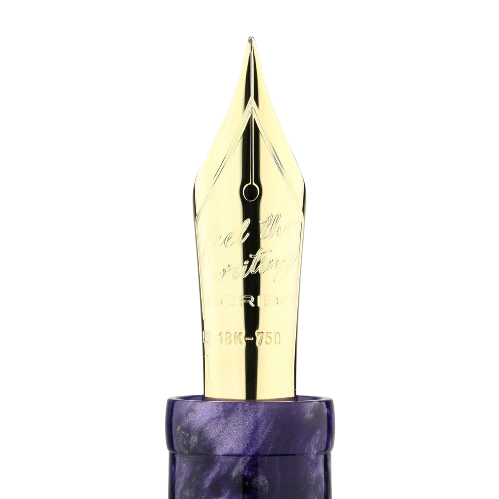 Scribo PIUMA Ametista Gold Trim Füllfederhalter