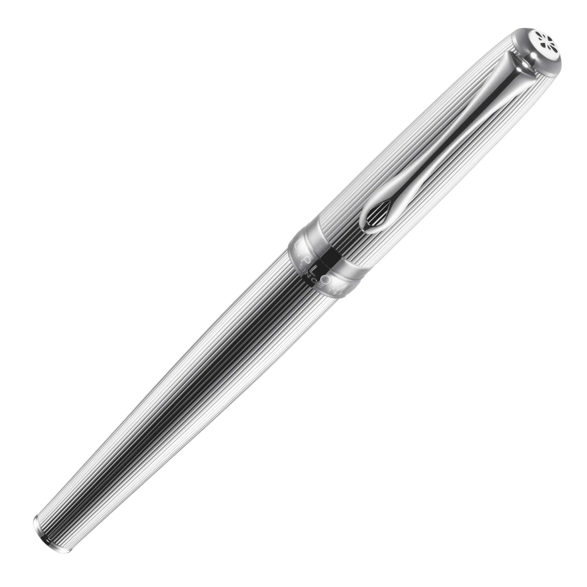 Diplomat Excellence A2 Guillochiert Chrom Rollerball