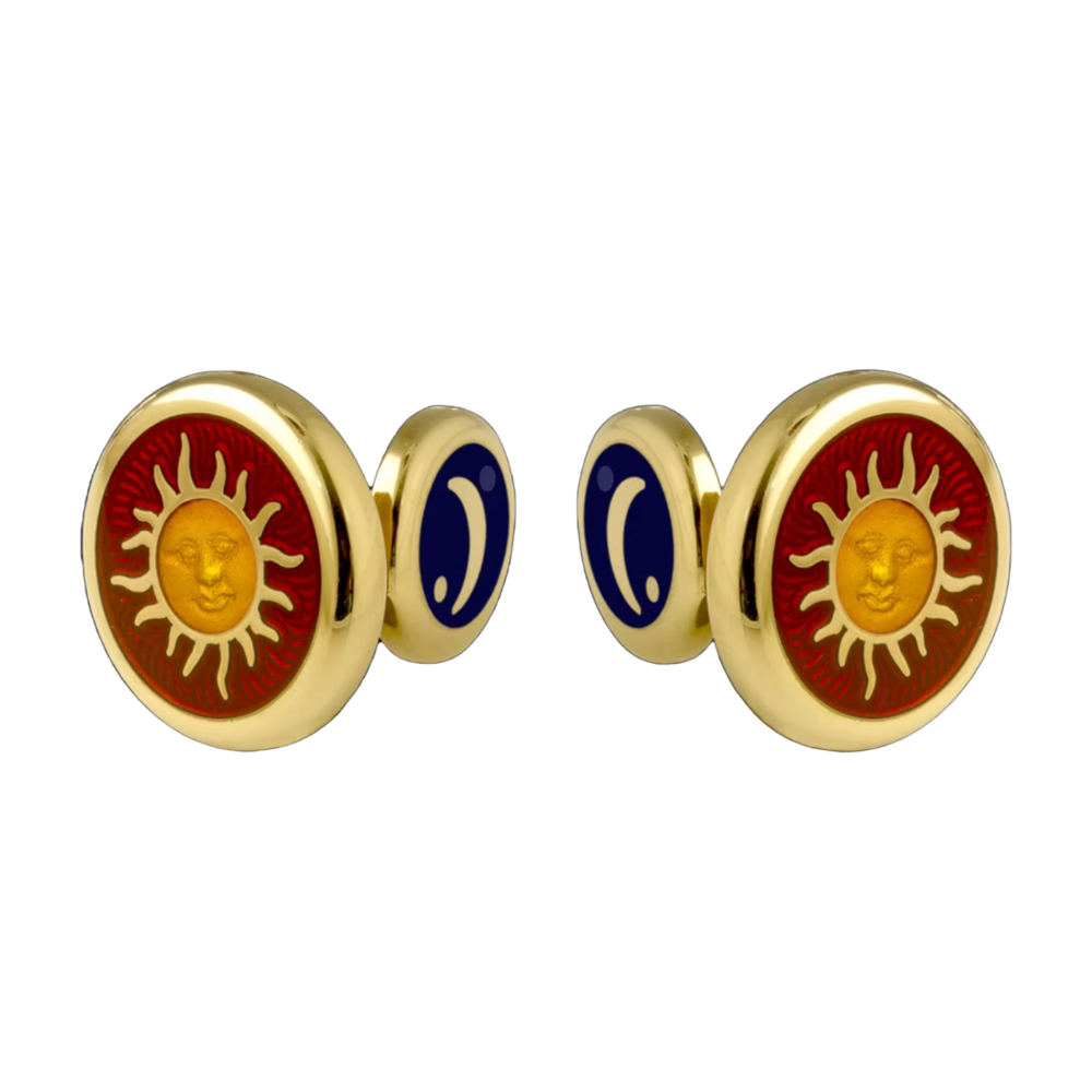 David Oscarson – Celestial Cufflinks - Fire Red
