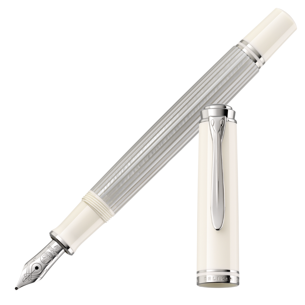 Pelikan M405 Silber-Weiß Füllfederhalter