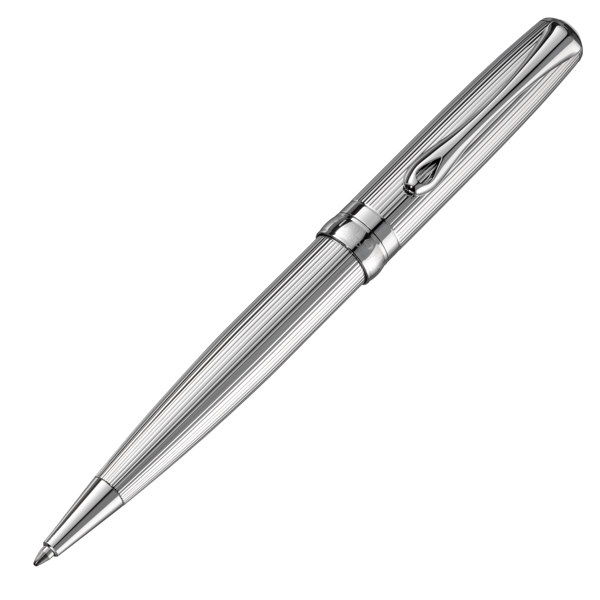 Diplomat Excellence A2 Guillochiert Chrom Kugelschreiber