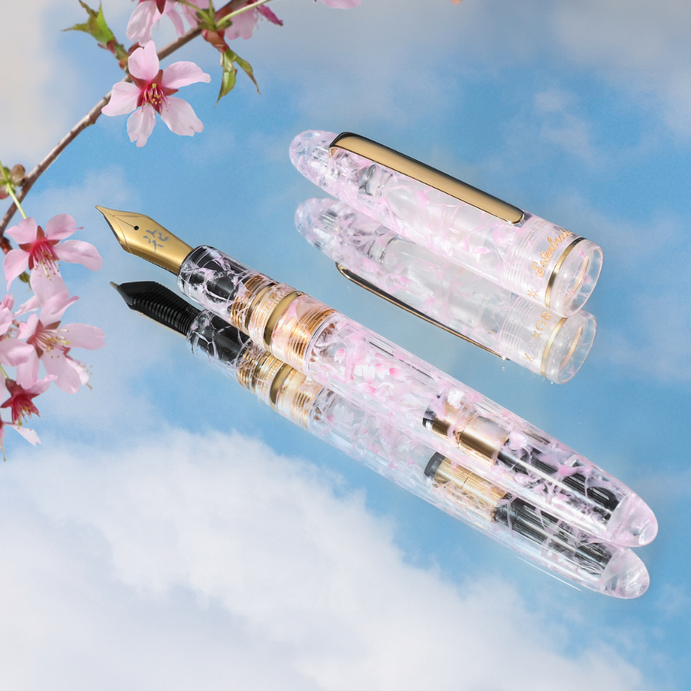 Esterbrook Estie X BUNGUBOX Cherry Blossom Gold Trim Füllhalter