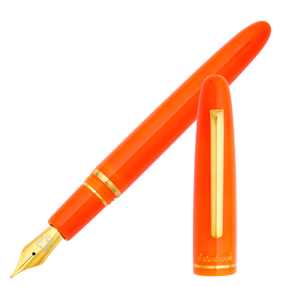 Esterbrook Estie Funkytown Orange Gold Trim Füllhalter