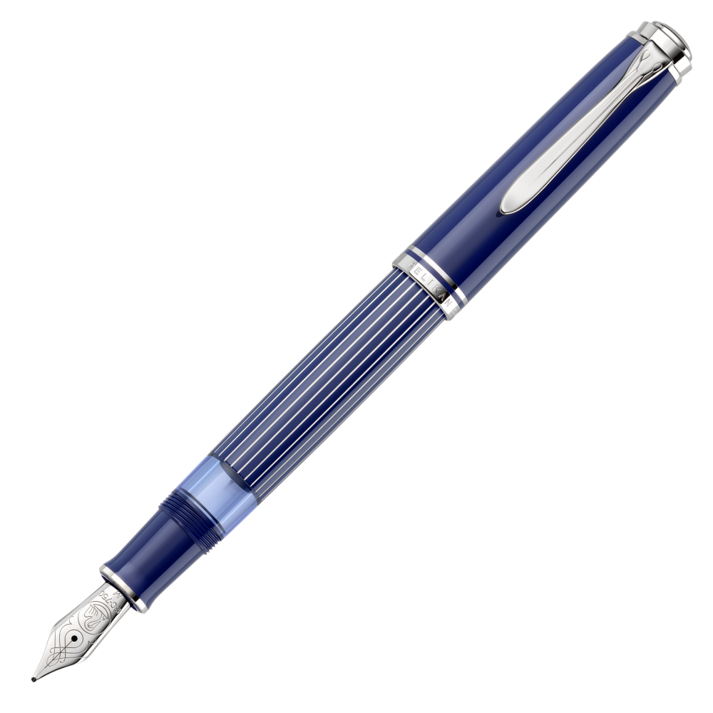 Pelikan M815 Metal Striped Blue - Vorbestellung - Special Edition Füllhalter