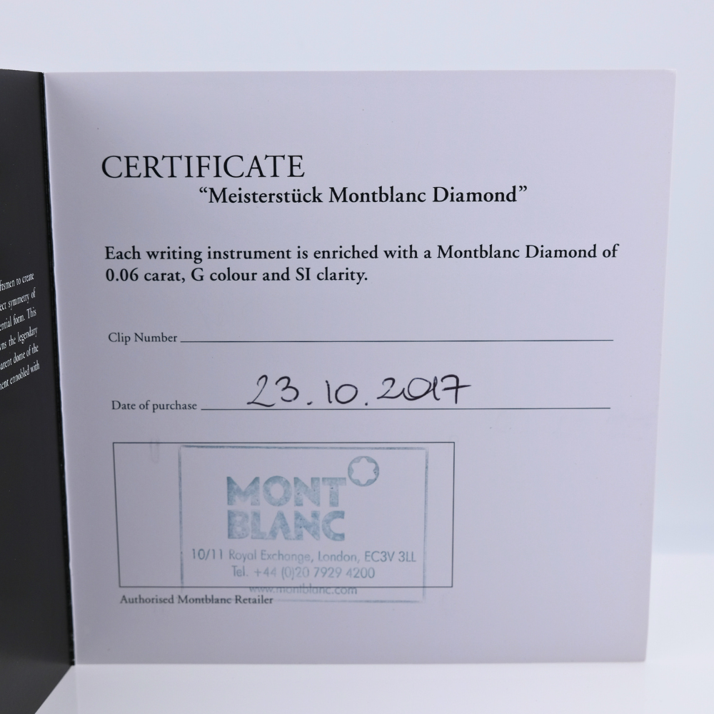 Montblanc Meisterstück 146 Diamond Platin Pre-Owned