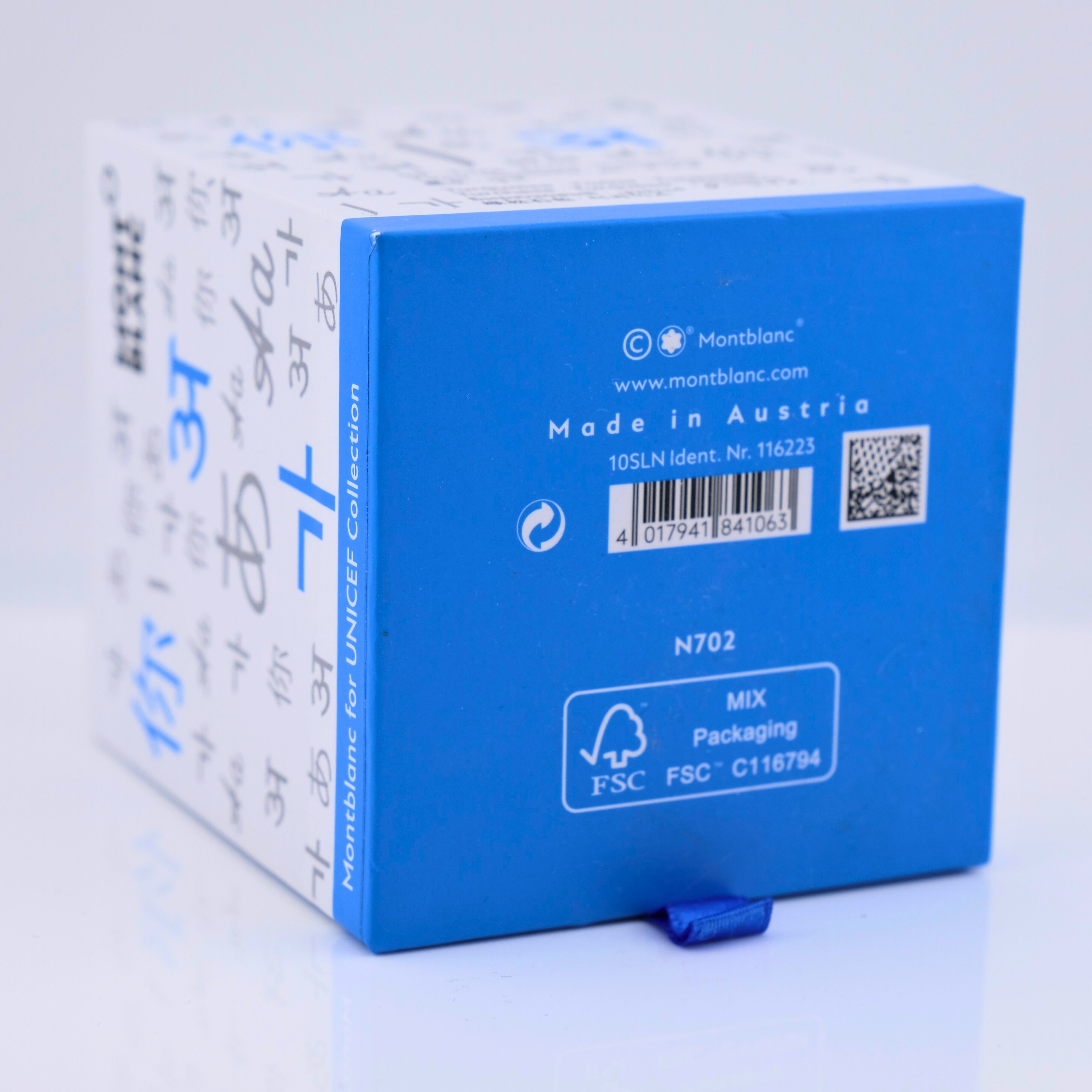 Montblanc Tintenfass UNICEF Blau
