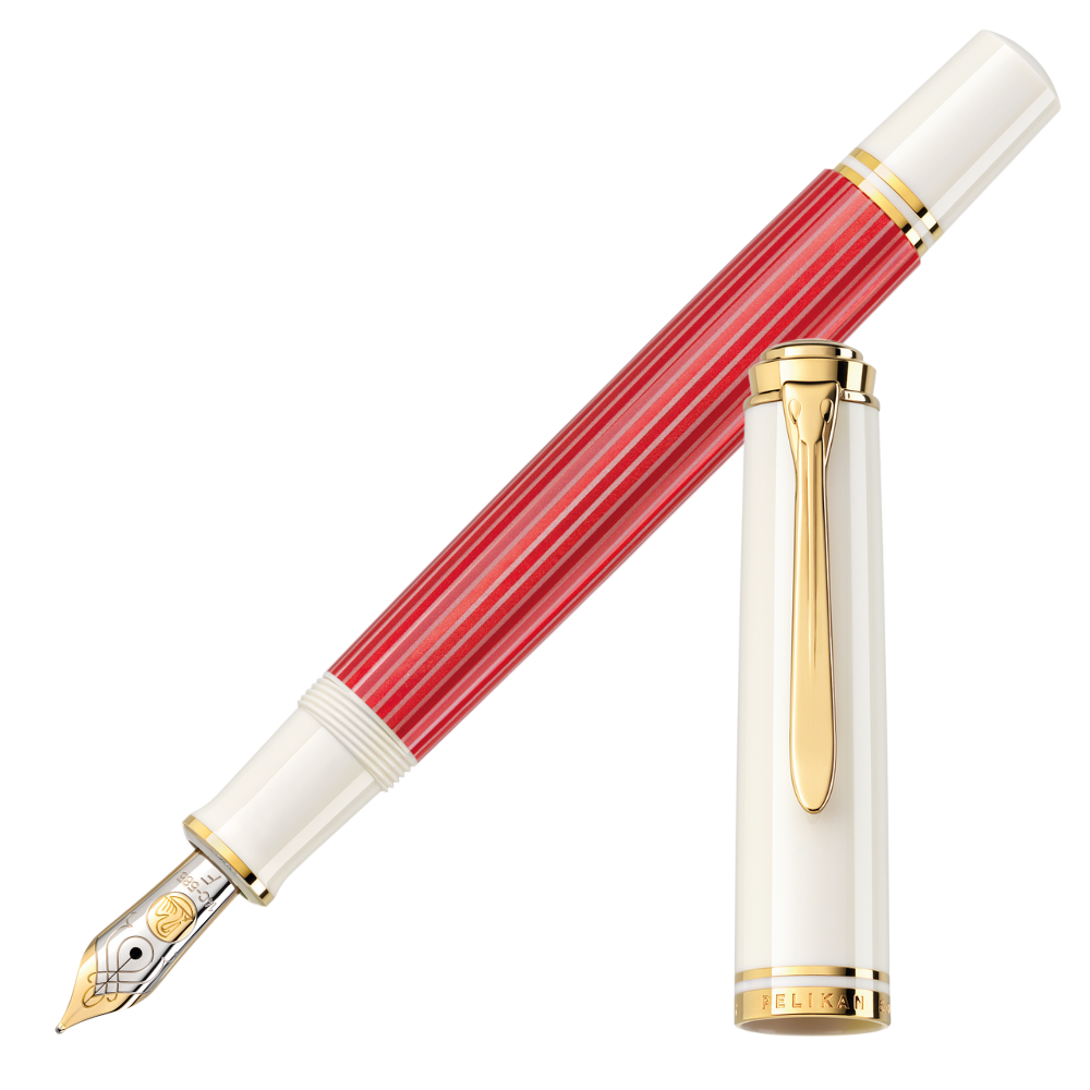 Pelikan M600 Rot-Weiß Füllfederhalter
