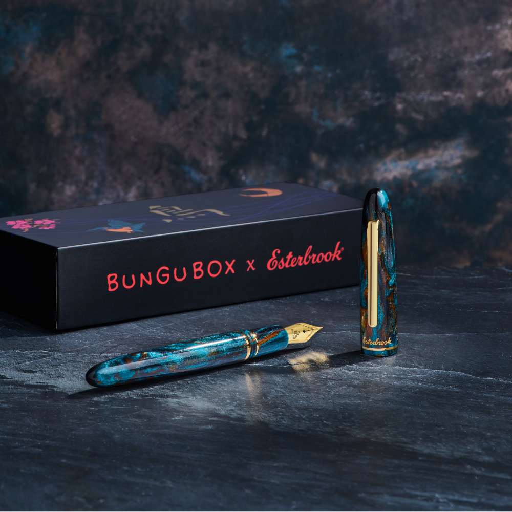 Esterbrook Estie BUNGUBOX The Kingfisher Gold Trim Füllhalter