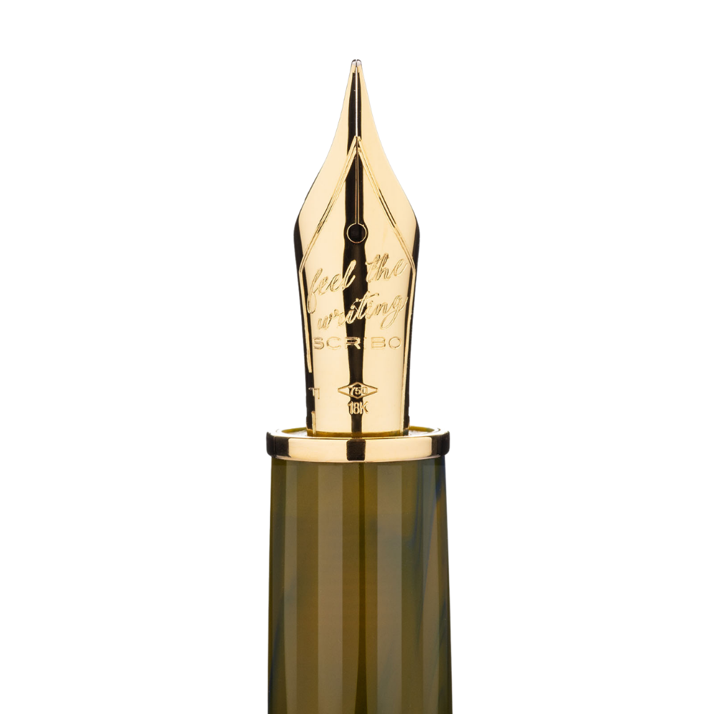 Scribo FEEL Laguna Gold Trim Fountain Pen