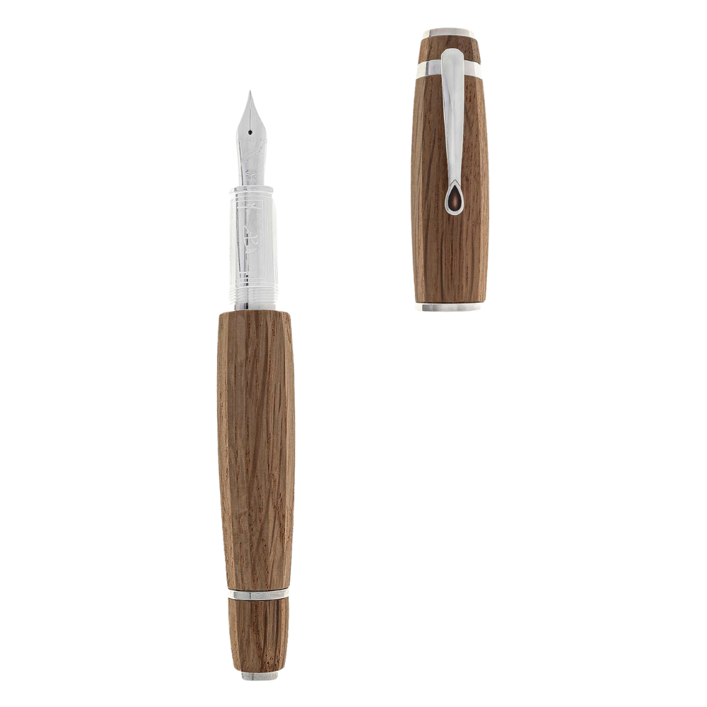 Scribo La Tradizionale Limited Edition Oak Wood & Silver Füllfederhalter