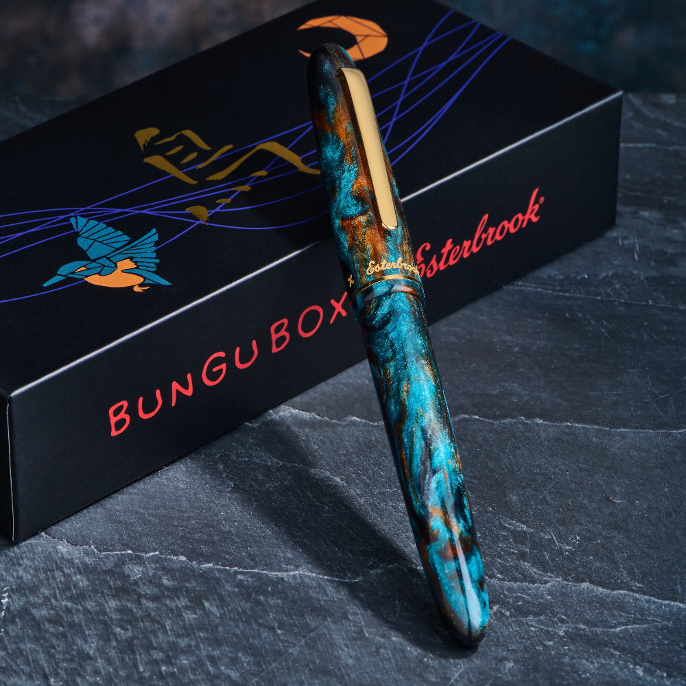Esterbrook Estie BUNGUBOX The Kingfisher Gold Trim Füllhalter
